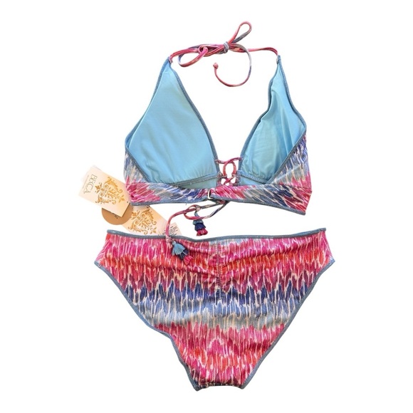 Becca Joshua Tree Metallic Halter Top Hipster Bikini Bottom NWT - Picture 4 of 6